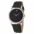 Movado Collection Men's or Women's Stainless Steel and Leather Quartz Watch