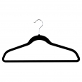 Room Essentials 10Pk Velvet Shirt Hanger, Black