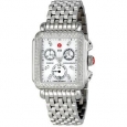 Michele Women's MWW06P000099 'Deco' Chronograph Diamond Silver Stainless Steel Watch
