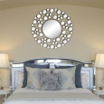 'Allurre' Framed Round Wall Mirror