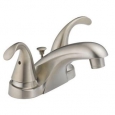 Peerless P99639LF-BN-W Two Handle Centerset Bathroom Sink Faucet, Brushed Nickel - Brushed Nickel