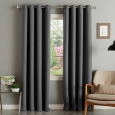 Aurora Home Thermal Insulated Blackout Grommet Top 84-inch Curtain Panel Pair