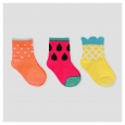 Baby Girls' 3-Pack Fruit Print Socks 12-24 M - Cat & Jack, Pink