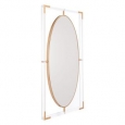 Lucite Rectangular Mirror Clear