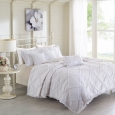 Wendy Cotton 6 Piece Percale Printed Coverlet Set by Madison Park White