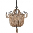 Uttermost Civenna 3-light Metal Wood Rope Pendant