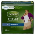 Depend for Women Underwear, Maximum Absorbency Large