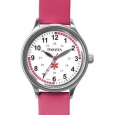 Dakota Women's Nurse MIdsize Fun Color Pink Leather Watch