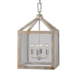 Nashua 4-light Wooden Lantern Pendant