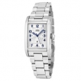 Oris Women's 561 7692 4031 MB 'Rectangular' Silver Dial Stainless Steel Swiss Automatic Watch