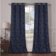 Duck River Lewis Grommet Top Thermal Insulated Blackout Curtain Panel Pair in Rust (As Is Item)