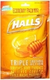 Halls Drops, Honey-Lemon, 80 Count