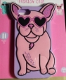 Cute Pink French Bulldog Frenchie Heart Sunglasses Design Soft Case Iphone 7