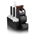 Mind Reader Black Coffee Condiment Organizer Caddy