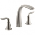 Kohler K-T5323-4 Refinia Double Handle Roman Tub Filler Faucet Less Valve and Diverter