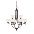 Herndon English Bronze 9-light Chandelier