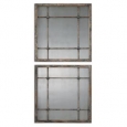 Uttermost Saragano Slate Blue Square Mirrors (Set of 2)