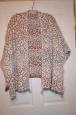 Knox Rose Women's Size M Medium Multi-colored Over-sized Poncho Cape Sweater