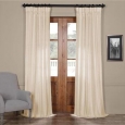 Exclusive Fabrics Cayman Striped Linen Sheer Curtain Panel