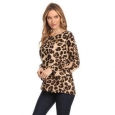 Women's Cheetah-Print Long-Sleeve Top