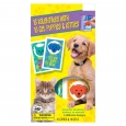 16ct Valentine's Day Mello Smello Cats and Dogs Gel Cling Cards, Multi-Colored