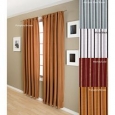 Lambrequin Zara Flocked Stripe Lined Rod 96-inch Pocket Panel - 54 x 96 (As Is Item)