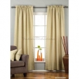 Olive Green Rod Pocket Matka Raw Silk Curtain / Drape / Panel - Piece