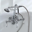 Americana Wall-mount Chrome Clawfoot Tub Faucet