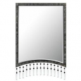 Cal Lighting WA-2128MIR Crystal Argenta Rectangular Metal Mirror