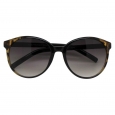 Women's Round Sunglasses - Black/Tortoise