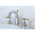 Milano Widespread Chrome/ Polished Brass Bathroom Faucet