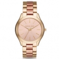 Michael Kors Women's MK3493 Slim Runway Rose-Tone Dial Two-Tone Stainless Steel Bracelet Watch