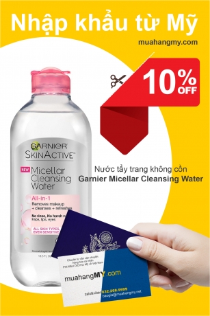 Nước tẩy trang không cồn Garnier Micellar Cleansing Water