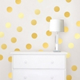 WallPops Metallic Confetti Dots Wall Decal Set (Yellow)