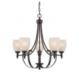 Savoy House English Bronze Duvall 5-light Chandelier