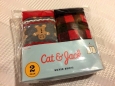 Gingerbread Man & Red Black Plaid Boys 2-pack Holiday Boxer Briefs Cat & Jack...