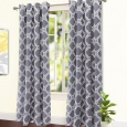 DriftAway Modern Geo-Liam Room Darkening Window Curtains, 2 Panels