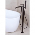 Freestanding Oil Rubbed Bronze Floor-mount Bathtub Filler with Handshower