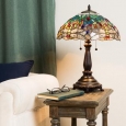 Tiffany-style Blue Dragonfly Table Lamp