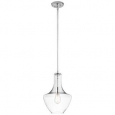 Kichler Lighting Everly Collection 1-light Chrome Pendant                          10.5 inch Diameter