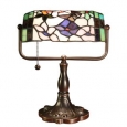 Michealla 1-light Multi-color 12-inch Tiffany-style Butterfly Bunker