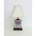 Rose Famille Box Porcelain Table Lamp