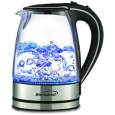 Brentwood Stainless Steel KT-1900BK Royal 1.7-liter Cordless Tea Kettle, Blue LED