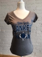 Mlb York Yankees Womens V Neck T Shirt Tshirt Small Retail $19.99