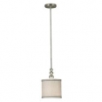 Design Craft Stewart Brushed Steel 1-light Mini Pendant