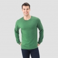 Fruit Of The Loom Men's Long Sleeve T-Shirt - Holly Green Heather 2XL
