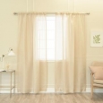 Aurora Home Venice Sheer Damask Rod Pocket 84-inch Curtain Panel Pair - 54 x 84