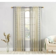 No. 918 Tosha Medallion Print Sheer Voile Curtain Panel