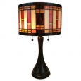 Amora Lighting AM287TL12 Tiffany Style Geometric Table Lamp