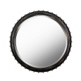 Design Craft Cap Vintage Bronze Metal 36-inch Round Wall Mirror